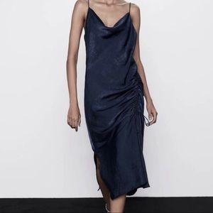 Ruched Slip Dress
